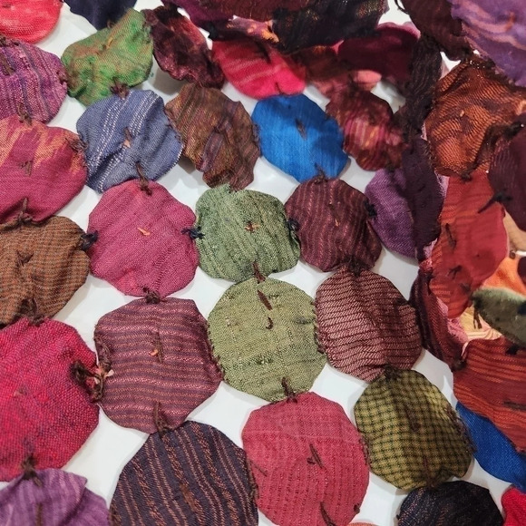 100% SILK VINTAGE 60's  "YoYo"  Multi Colored Vest, Women's Small - Picture 7 of 7